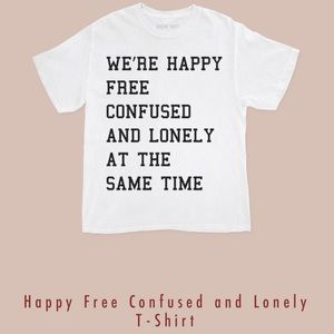 Price not firm Taylor Swift Happy Free Confused Lonely Tee Red Lyrics Collection